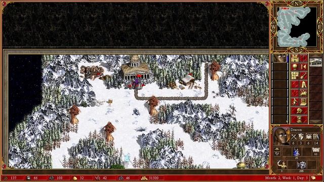 Heroes of Might and Magic 3 - Armageddon's Blade Campaign with Dracon (Dragon Slayer), 1st map смотреть онлайн