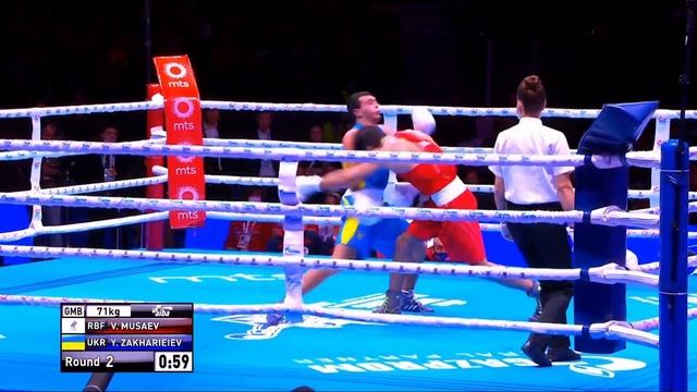 YURII ZAKHARIEIEV (UKR) - VADIM MUSAEV (RBF) Aiba world boxing championships 71KG FINAL смотреть онлайн