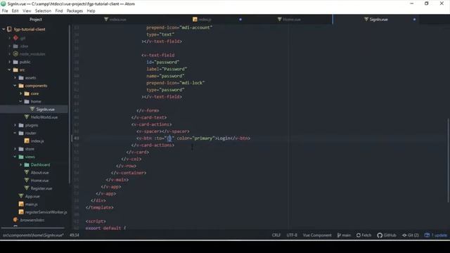 Implementing Vuetify Dashboard With Dark Theme Settings | 3 - Fedorae Education смотреть онлайн