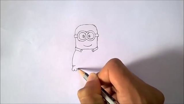 How to Draw Minion step by step easy смотреть онлайн