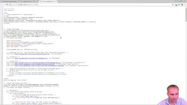 Пользовательские переменные Google Tag Manager смотреть онлайн