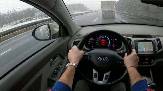 2013 Kia Sportage III AWD [2.0 DOHC 163HP] | POV Test Drive A&K CAR смотреть онлайн