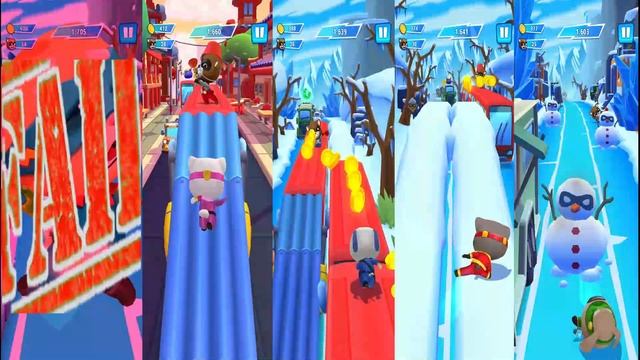 Talking Tom Hero Dash - Discover All The Heroes - New ULTRAHERO - All BOSSES Superworld - Gameplay