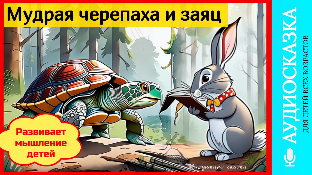 Мудрая черепаха и заяц | сказки детям | аудиосказки | народные сказки | детские сказки смотреть онлайн