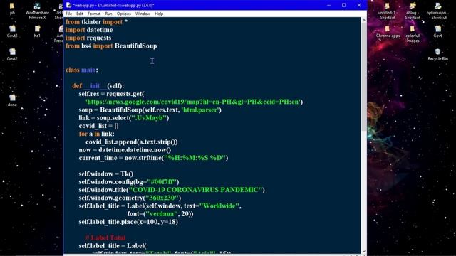 How to Find Global Corona Cases Using Python | Python Programming Projects | Themidom смотреть онлайн