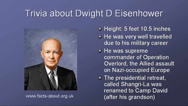 President Dwight D. Eisenhower Biography