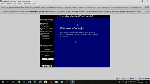Instalar Windows 98 en virtual box смотреть онлайн