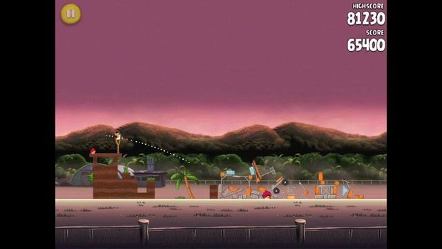 Angry Birds Rio Airfield Chase 9-10 85840 points only 1 bird 3 Stars Walkthrough gameplay смотреть онлайн
