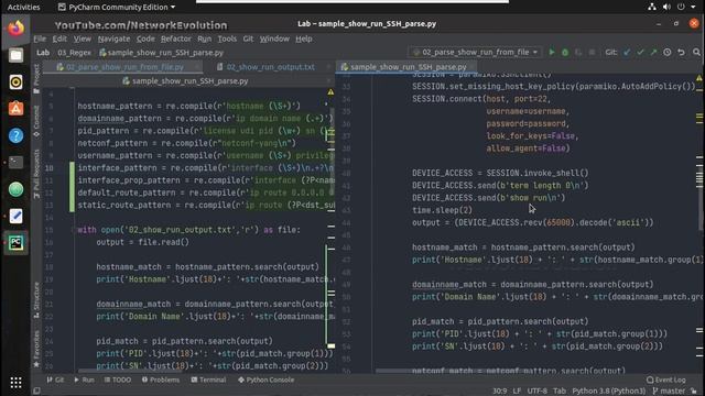 How to Parse Cisco Show Output over SSH Final Video Part 9/9 | Interface,Route,User, running Config смотреть онлайн