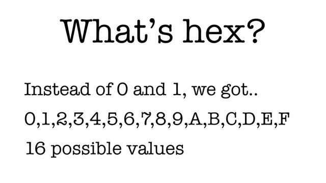 Why is 1 byte equal to 2 hex? смотреть онлайн