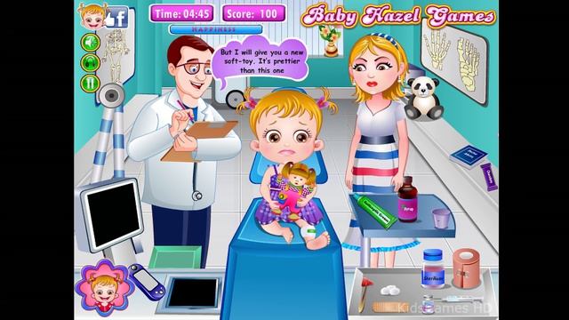 Baby Hazel Game Movie - Baby's Leg Injury Episode - Dora The Explorer