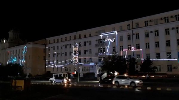 Knowledge Day. Laser show. Ulan-Ude День знаний. Лазерное шоу. Улан-Удэ