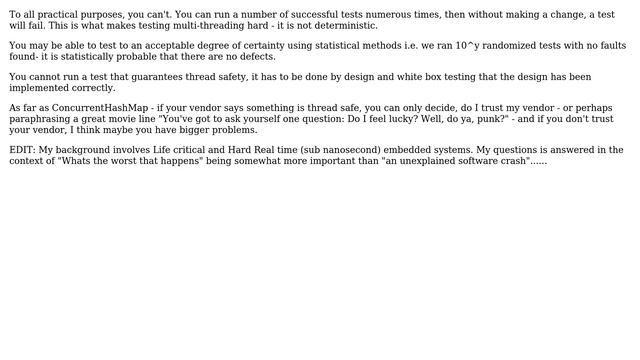 Software Engineering: How to verify ConcurrentHashMap is threadsafe? (3 Solutions!!) смотреть онлайн