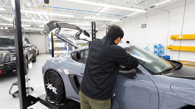 New PORSCHE Cayman GT4 RS Full Body PPF from Start to Finish!✔️?️#PaintProtectionFilm #CarCare смотреть онлайн