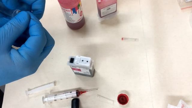 Заправка катриджа Canon TM 300, 200. Сброс уровня чернил (читать описание). смотреть онлайн