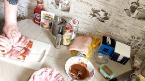 Очень вкусный рулет с мясом и салом))) Су-Вид. (sous vide). Very tasty roll with meat and fat.