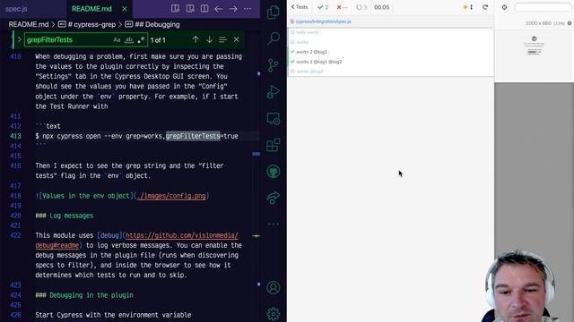 Debug cypress-grep Plugin смотреть онлайн