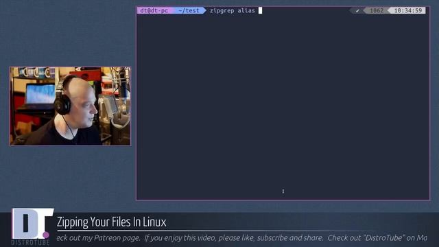 Zipping Your Files In Linux смотреть онлайн
