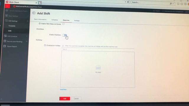 Hik Central Professional Version 2.0.1 Time Attendance Setting смотреть онлайн