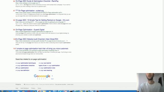 On page seo optimization - оптимизация за Google смотреть онлайн
