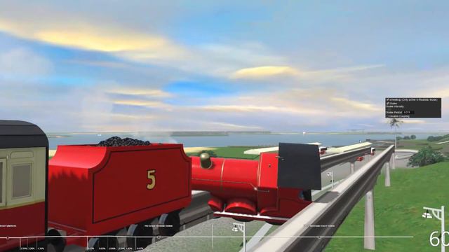 JAMES AND DISNEY MONORAIL TRACKS - SHAKING DIZZY CRAZY RIDE! - TRAINZ RAILROAD SIMULATOR смотреть онлайн