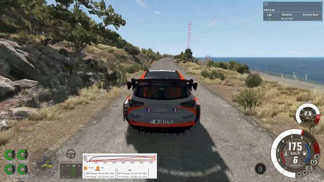 BeamNG Drive Small Island Loop - FCV Rally Asphalt (Stock) - 1:14.984 смотреть онлайн
