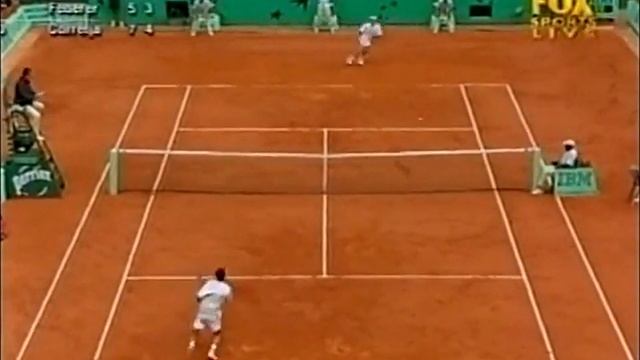 Roger Federer vs Alex Corretja 2001 Roland Garros QF Highlights смотреть онлайн