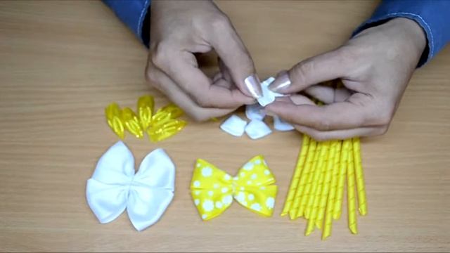 137. Бант на резинке со спиральками. Видео МК. смотреть онлайн