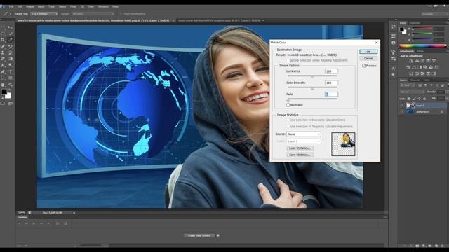Adobe Photoshop Tutorial in urdu class 41 | Color Matching with Background in Photoshop смотреть онлайн