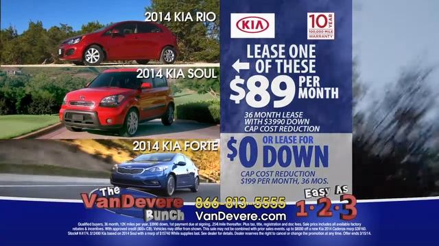 VanDevere Kia Auto Show Bonus $8,000 Off - 2014 Kia Rio/Soul/Forte $89/mo смотреть онлайн