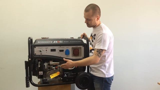Обзор бензогенератора SENCI SC10000TE смотреть онлайн