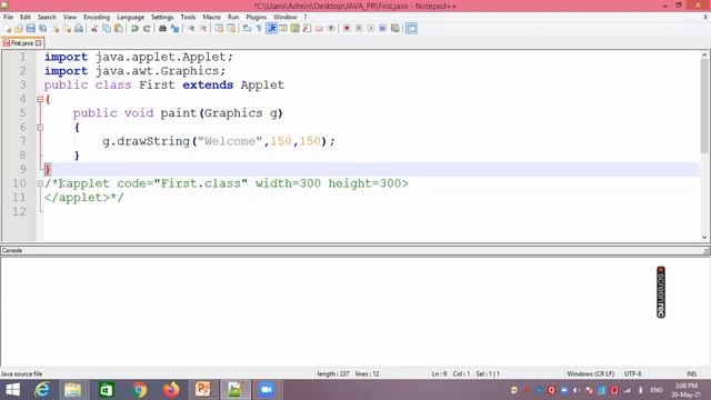 32 Running applet program by using appletviewer смотреть онлайн