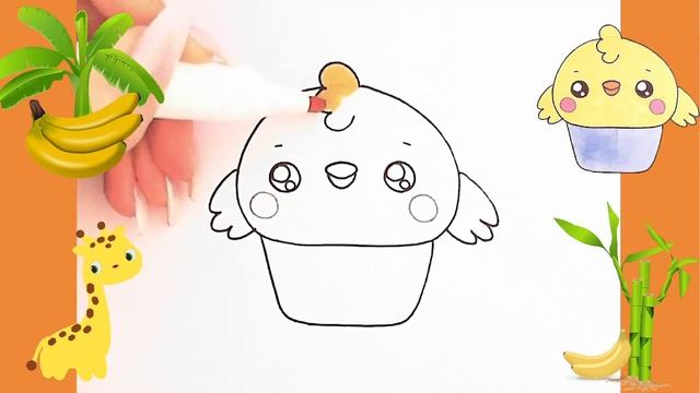 Как нарисовать МИЛЫЙ. просто, Рисунки для начинающих. куриный пирог смотреть онлайн