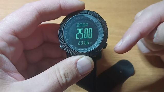 Как активировать (включить) шагомер в часах NORTH EDGE APACHE 3 смотреть онлайн