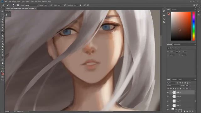 [Illustration making] a2 (Nier: Automata) смотреть онлайн