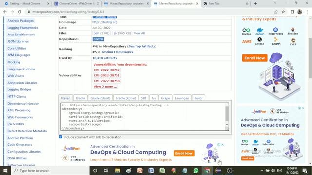 Complete Setup For Selenium-Maven Projects / Add Required Dependencies and Browser Driver смотреть онлайн