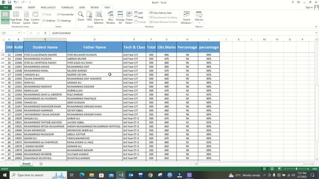 HOW TO FREEZE ROWS AND COLUMN IN EXCEL || FOR BEGINNERS || MS EXCEL TUTORIAL смотреть онлайн