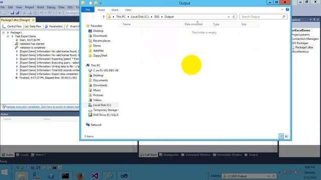 SSIS Export Excel Task - Generate excel Dynamically смотреть онлайн