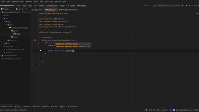 ♨️ ИВЕНТЫ, ОБРАБОТКА СОБЫТИЙ | РАЗРАБОТКА ПЛАГИНОВ для МАЙНКРАФТ с НУЛЯ #8 | Spigot полный курс смотреть онлайн