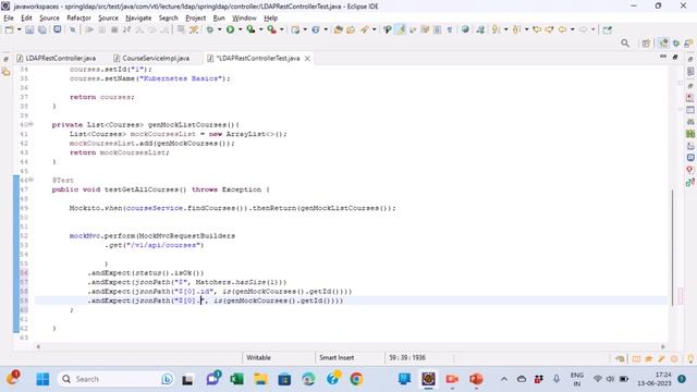On the fly Demo - JUNIT Mockito Test for Spring Boot REST Controller/Service/Repository components. смотреть онлайн
