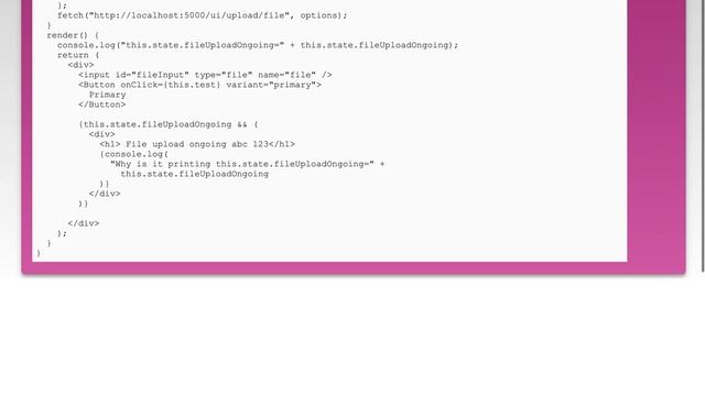 React.js, how to send a multipart/form-data to server смотреть онлайн