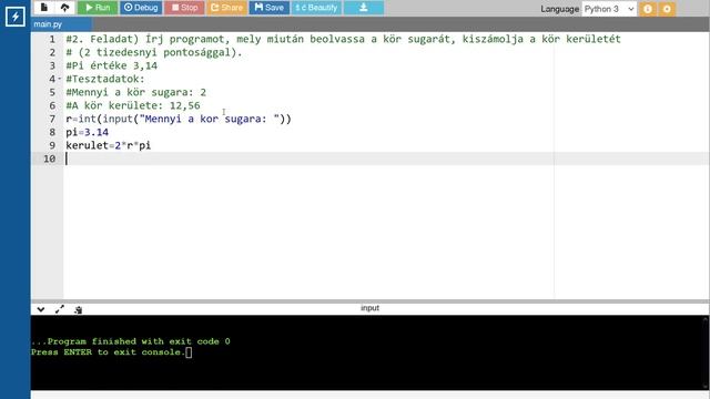 PYTHON PROGRAMOZÁS – 2. FELADATLAP (ALAPSZINTŰ KIDOLGOZOTT FELADATOK) – 1. RÉSZ смотреть онлайн