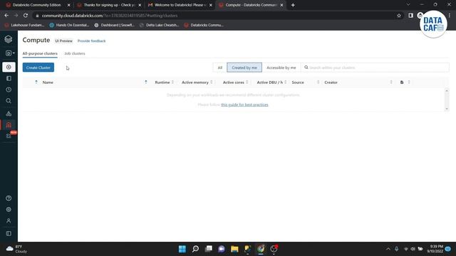 How to create free account in Databricks Community Edition смотреть онлайн