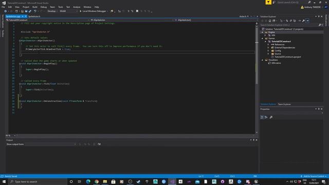 Unreal Engine 4 2D - Construction Script Blueprint to C++ смотреть онлайн