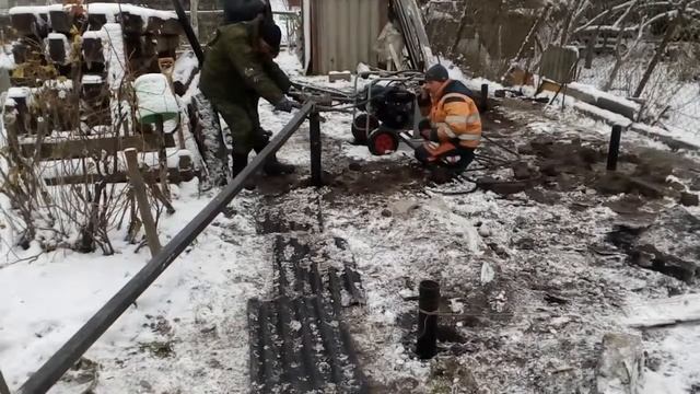 Установка винтовых свай, быстро, на заданную глубину без использования рабской силы. СПб 8921955073 смотреть онлайн