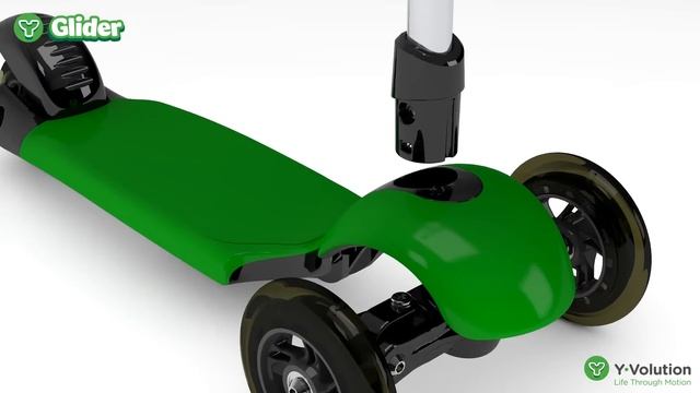 Yvolution Y Glider: The science behind the 3 wheeled scooter! смотреть онлайн