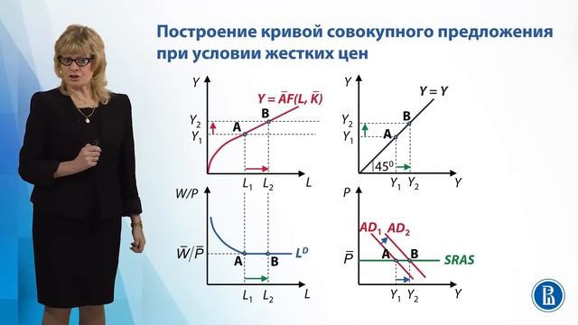 Совокупное предложение в краткосрочном периоде, при условии жестких и гибких цен смотреть онлайн