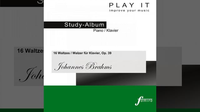 16 Waltzes / Walzer für Klavier, Op. 39: No. 6, Vivace in C-Sharp Major (Primo - Metronome: 1/4... смотреть онлайн