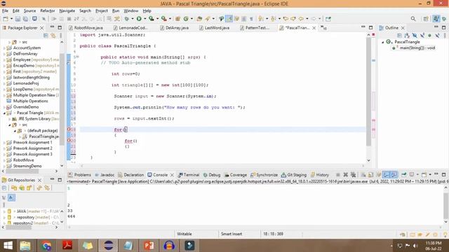 JAVA - Easy problem: Pascal Triangle | Beginner level | Logic and code explained смотреть онлайн
