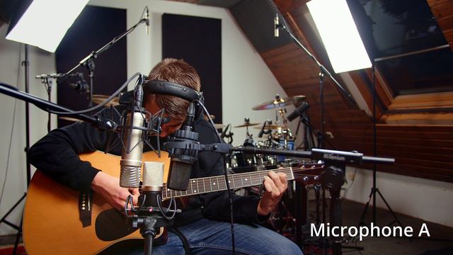 Acoustic Guitar - MP U87 - AKG C214 -  Rode NT1a Comparison